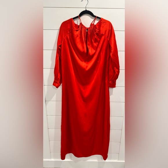 Rosetta Getty red cold shoulder gown - Picture 8 of 14